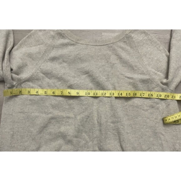 Banana Republic Women Wool Cashmere Beige soft wool Sweater Size large shimmer - Picture 8 of 9